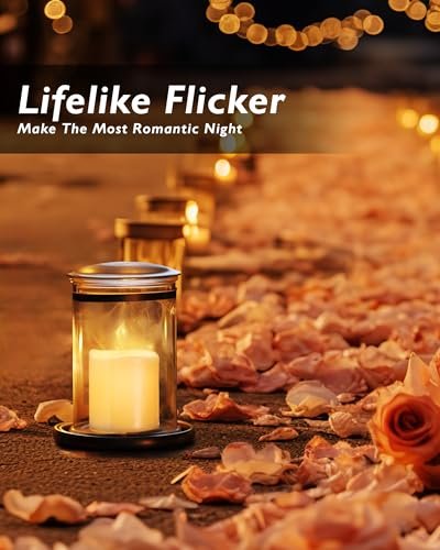 512ZjfK-iL._SL500_.jpg Homemory 24-Pack Flameless Votive Candles - 200+ Hour LED Tealights for Weddings, Halloween, Outdoor & Christmas Decor (Warm White, Batteries Included) - Image 4