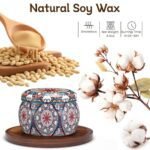 TranquilBliss 4-Pack Soy Wax Candle Set – 120 Hours Burn Time, Perfect Gifts for Women & Birthdays. - Image 4