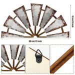 Rustic Wooden Windmill Wall Decor - Farmhouse Living Room Art for Bedroom, Nursery, or Dorm (11.4 x 5.5 in) - Image 3
