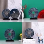 DOVDOV Blue Home Decor Sculpture: Unique Round Line Statue for Living Room, Office, Bedroom, and Dining Table. - Image 7