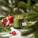LA JOLIE MUSE Pine Scented Candle: Holiday Gift, Pomegranate Aroma, Natural Soy Wax, 40-Hour Burn Time - Image 3