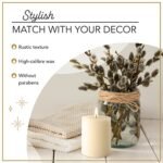 Unscented Melt Pillar Candles - 3 Pack, 3" x 4" Ivory Candles for Home, Church, Weddings & More. - Image 6
