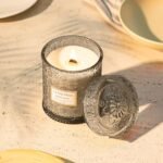 LA JOLIE MUSE Vanilla Coconut Candle - 19 oz Natural Soy Wax, Wood Wick, 90-Hour Burn Time, Large Glass Jar - Image 3