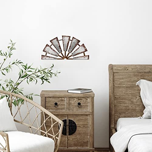 51Cue7168vL._SL500_.jpg Rustic Wooden Windmill Wall Decor - Farmhouse Living Room Art for Bedroom, Nursery, or Dorm (11.4 x 5.5 in) - Image 5
