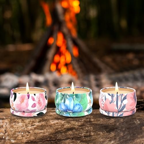 51DrqSRAbPL._SL500_.jpg Set of 3 Scented Candles for Relaxation – Natural Soy Wax Aromatherapy Gifts, Long-Lasting Burn - Image 2