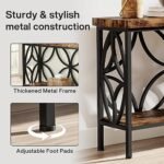 Tribesigns 70.9-Inch Industrial Narrow Sofa Table - Storage Console for Entryway & Living Room, Rustic Brown - Image 7