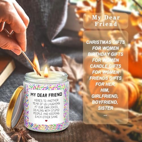 51FfPI83fgL._SL500_.jpg LOTICONA Birthday Gifts for Women: Humorous Candles for Best Friends & BFF Coworkers. - Image 7