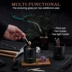 Deep Eden Wood Wick Candle, 7.4 Oz - Luxurious Manifestation Crystal with Natural Soy & Exotic Essential Oils. - Image 6