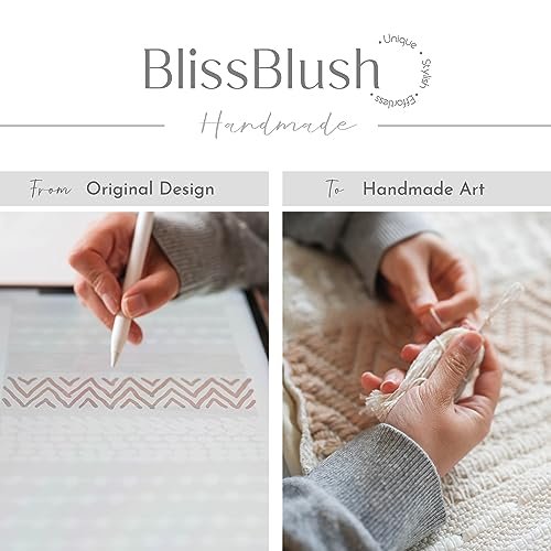 51HLZtnhL._SL500_.jpg BlissBlush 14x36 Boho Lumbar Throw Pillow Cover - Neutral Farmhouse Cushion for Living Room & Bedroom (Cover Only) - Image 2