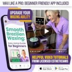 Tress Wellness Brazilian Waxing Kit - Sensitive Skin Friendly, Easy to Use, with Digital Display, Black & Purple Floral Design - Image 6