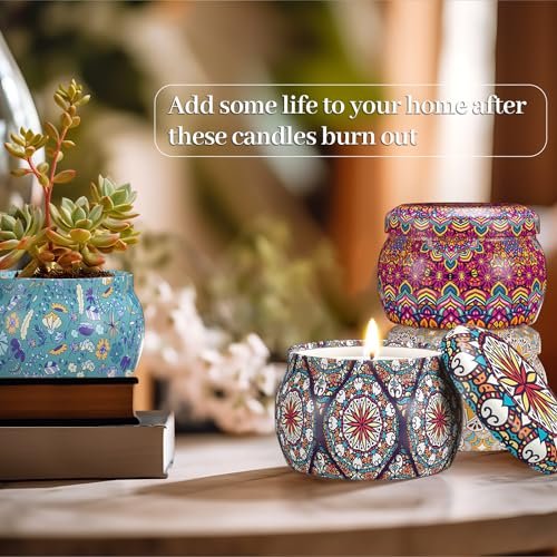 51JX-9RcbhL._SL500_.jpg TranquilBliss 4-Pack Soy Wax Candle Set – 120 Hours Burn Time, Perfect Gifts for Women & Birthdays. - Image 3