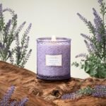 LA JOLIE MUSE Lavender Candle - 19 oz Large Soy Candle, Wood Wick, 90 Hours of Soothing Lavender Suede Scent. - Image 3