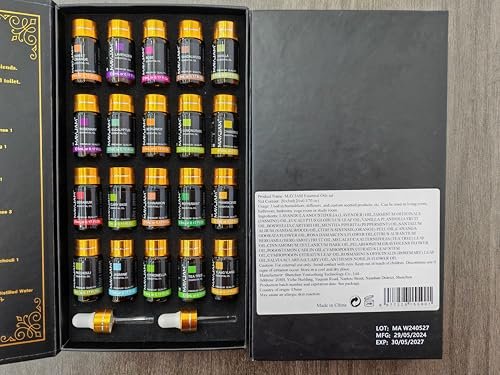 51KwJTgG6VL._SL500_.jpg MAYJAM Tea Tree Essential Oil Gift Set – 20 Pure Oils for Diffusers, Skincare, and DIY Crafts (5ML) - Image 8