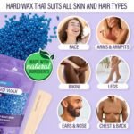 Tress Wellness Brazilian Waxing Kit - Sensitive Skin Friendly, Easy to Use, with Digital Display, Black & Purple Floral Design - Image 3