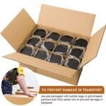 12 Pack of 8 Oz Dark Amber Glass Jars with Lids - Versatile Storage for Food, Spices, and Liquids - Image 8