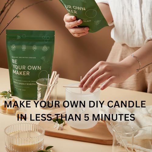 51NGI9GTW8L._SL500_.jpg Tranquility: 15 oz Vanilla & Lavender Beeswax Candle - 90+ Hours of Non-Toxic Aromatherapy Relaxation - Image 8