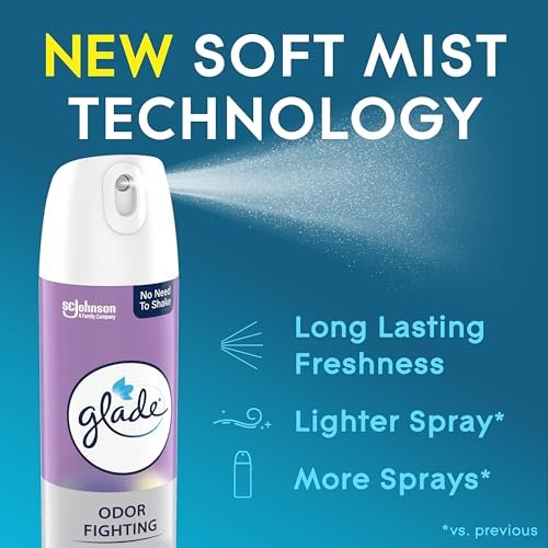 51NU7Dey12L._SL500_.jpg Glade Air Freshener Room Spray, Lavender & Vanilla, 8 oz (2 pack) for long-lasting odor control. - Image 2