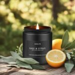 Sage & Citrus Candle | Aromatherapy Soy Candle for Home Fragrance - Perfect Gift for Anyone, 7oz - Image 4
