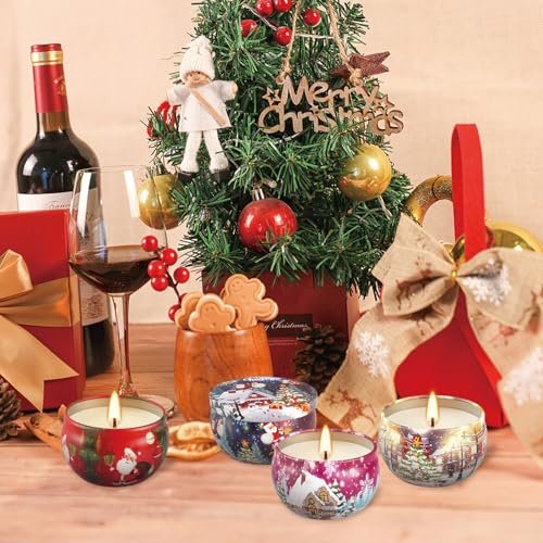 51OU6x3PSXL._SL500_.jpg 16-Pack Christmas Scented Candles Gift Set - Long-Lasting Soy Wax Aromatherapy - Perfect for Women, Home Decor & Holiday Gifts. - Image 8