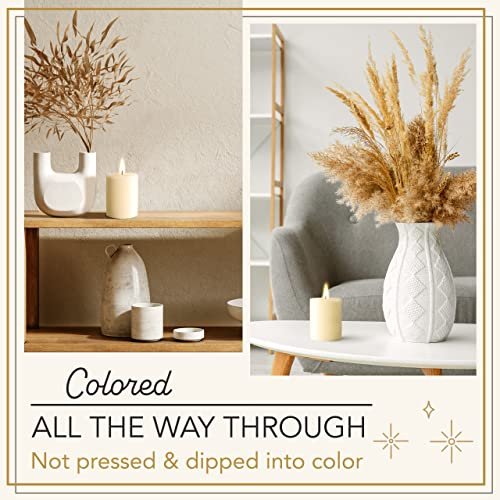 51QwDnDlbGL._SL500_.jpg Unscented Melt Pillar Candles - 3 Pack, 3" x 4" Ivory Candles for Home, Church, Weddings & More. - Image 8