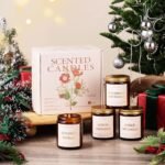 4-Pack 7oz Wood Wick Scented Candles in Amber Jars – Includes Amber Patchouli, Coconut Vanilla, Lemon Lavender, Blackberry Bergamot. Perfect Gift for Women! - Image 8