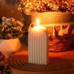 Arch Shaped Geometric Scented Candle - Aesthetic U-Shaped Soy Wax Decor for Spa, Yoga & Parties (White) - Image 7