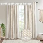 INK+IVY Imani 100% Cotton 50"x84" Chenille Stripe Curtain - Mid-Century Rod Pocket Drape, Ideal for Living Room & Bedroom Privacy. - Image 2