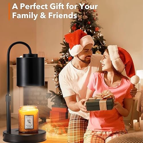 51UYbSTCqkL._SL500_.jpg CASTLELIFE Adjustable Candle Warmer Lamp with Timer & Dimmer, Ideal Gift for Mom, Home Decor, Includes 2 Bulbs - Image 7