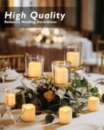 Homemory 24-Pack Flameless Votive Candles - 200+ Hour LED Tealights for Weddings, Halloween, Outdoor & Christmas Decor (Warm White, Batteries Included) - Image 3