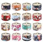 16-Pack Christmas Scented Candles Gift Set - Long-Lasting Soy Wax Aromatherapy - Perfect for Women, Home Decor & Holiday Gifts. - Image 9