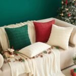 MIULEE Set of 2 Soft Corduroy 18x18 Inch Boho Striped Throw Pillow Covers for Modern Farmhouse Decor. - Image 8
