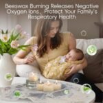 24-Pack Natural Beeswax Tealight Candles - 100% Pure, 4-Hour Burn, Smokeless & Air Purifying. - Image 4
