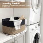 Goodpick Cube Storage Bins - Woven Baskets for Towels, Books, Shoes, Closets, and Toys, 13"x10"x9" - Image 6