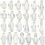 Brajttt Set of 32 Vintage Glass Bud Vases for Rustic Wedding Centerpieces & Home Decor. - Image 2