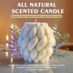 Knot Ball Candle: Handmade White Pillar Bubble Candle, Scented Soy Wax, Perfect Home Decor & Housewarming Gift! - Image 4