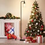 Ziisee Industrial Floor Lamp with Black Glass Shade, LED Bulbs, Foot Pedal Switch, Easy to Assemble - Image 8