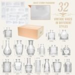 Anquephd 32PCS Clear Mini Bud Vases - Ideal Wedding Centerpieces for Parties & Events - Image 2