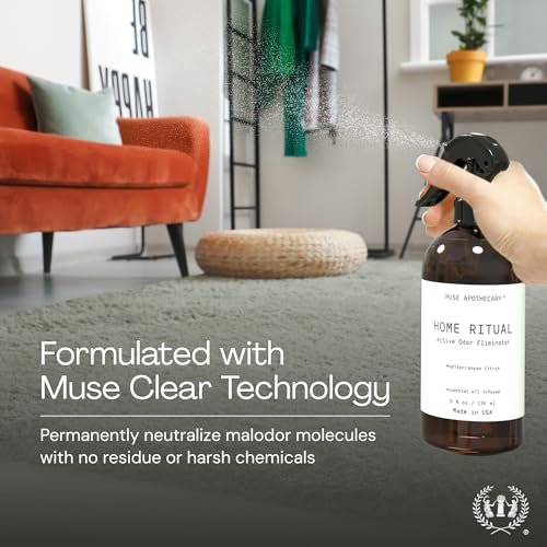 51eaJV8RjWL._SL500_.jpg Muse Apothecary Home Ritual Odor Eliminator Spray - Fresh Linen Furniture & Bathroom Deodorizer, 4oz. - Image 3