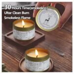 Vanilla Scented Candle Gift Set for Women - 2 Pack (Gold) - 2 oz, 15 Hour Burn Time, All-Natural Soy Candles - Image 3