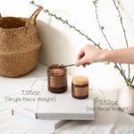 M&SENSE Eucalyptus Mint Candle: Relaxing Home Fragrance, Perfect Gift for Birthdays, Mother's Day, Housewarmings, and Valentine's. 7.05oz. - Image 5