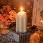 Arch Shaped Geometric Scented Candle - Aesthetic U-Shaped Soy Wax Decor for Spa, Yoga & Parties (White) - Image 6
