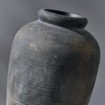 Vaseking 11" Rustic Ceramic Vase: Minimalist Farmhouse Decor for Living Room, Wedding, and Table Settings. - Image 5