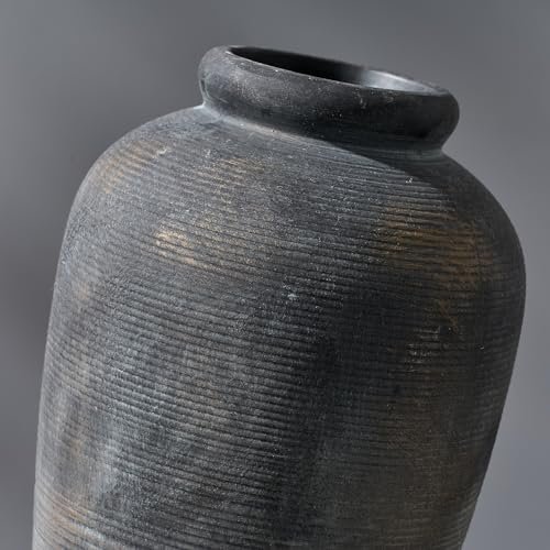 51gMVdNZ8IL._SL500_.jpg Vaseking 11" Rustic Ceramic Vase: Minimalist Farmhouse Decor for Living Room, Wedding, and Table Settings. - Image 5