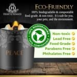 Heart & Homage Natural Scented Candle with Healing Crystals - Luxurious Sandalwood Wood Wick, 8.11 oz. - Image 4