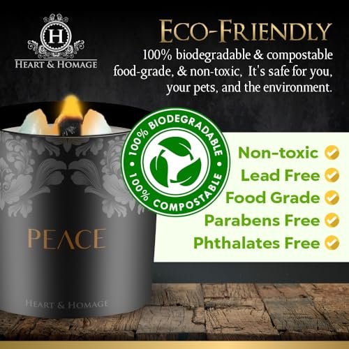 51iSZLX-DhL._SL500_.jpg Heart & Homage Natural Scented Candle with Healing Crystals - Luxurious Sandalwood Wood Wick, 8.11 oz. - Image 4