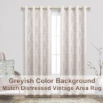 Taupe Geometric Curtains 84" Long – 2-Piece Set, 50% Blackout, Moroccan Damask Design for Living Room, Dining Room, and Bedroom. - Image 4