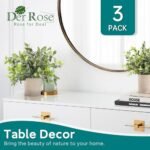 Der Rose 3-Pack Mini Fake Eucalyptus Plants - Perfect Artificial Decor for Home, Office, or Bathroom - Image 4
