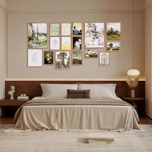 51jc-f-qVL._SL500_.jpg VEVOR 16-Piece Vintage Wall Art Prints for Flexible Compositions, Ideal for Living Room, Bedroom, and Bathroom. - Image 8