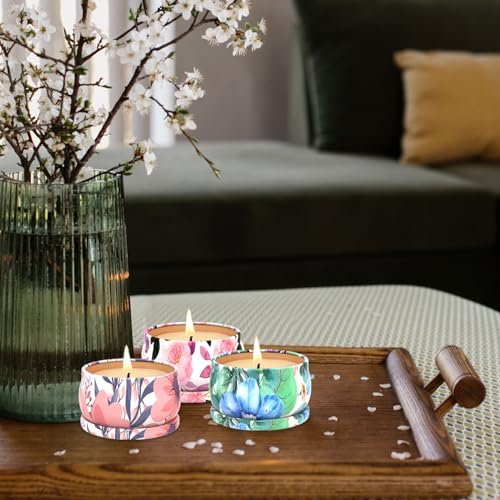 51juqNduadL._SL500_.jpg Set of 3 Scented Candles for Relaxation – Natural Soy Wax Aromatherapy Gifts, Long-Lasting Burn - Image 9