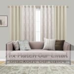 Taupe Geometric Curtains 84" Long – 2-Piece Set, 50% Blackout, Moroccan Damask Design for Living Room, Dining Room, and Bedroom. - Image 2